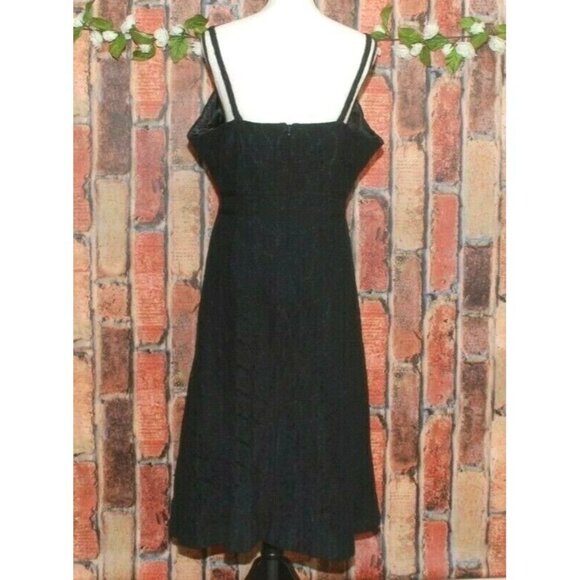 Luciano Dante Ladies L Little Black Lace Dress Sleeveless Romantic Whimsey Goth - Picture 5 of 7